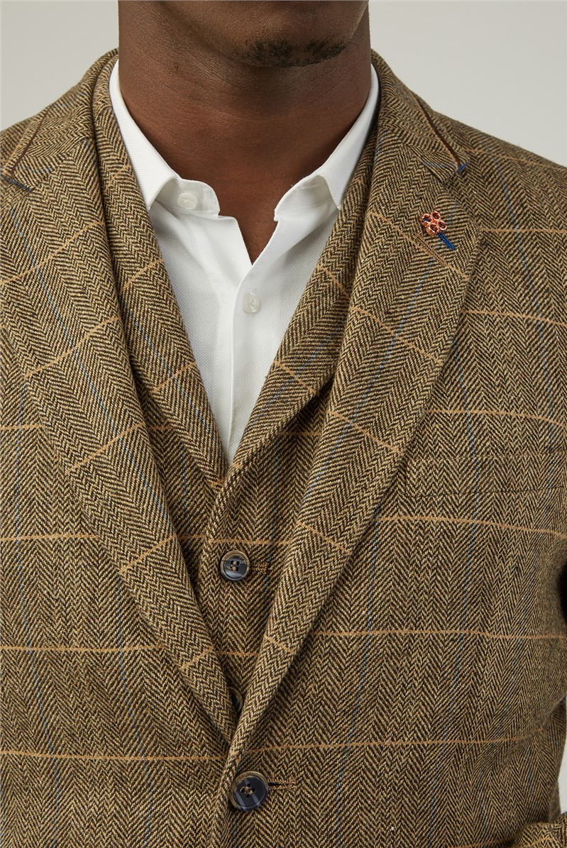  Slim Fit Albert Brown Heritage Jacket