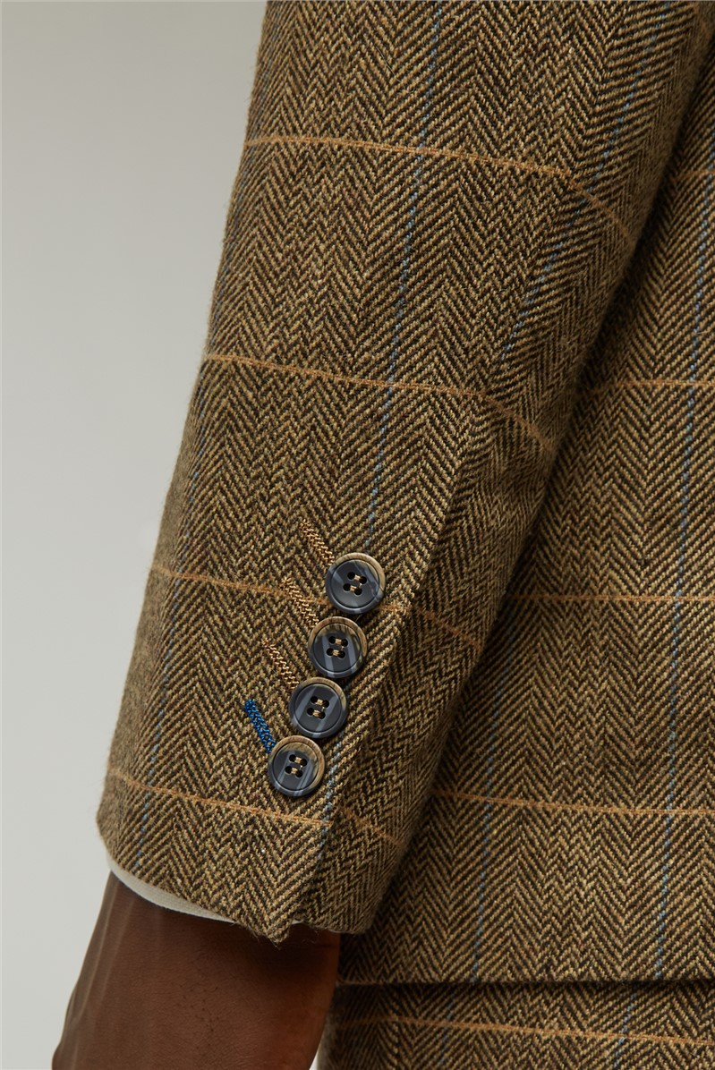  Brown Heritage Checked Waistcoat