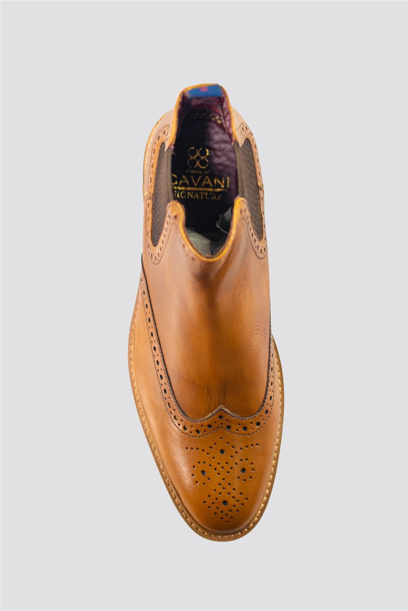  Tan Porter Brogue Boots