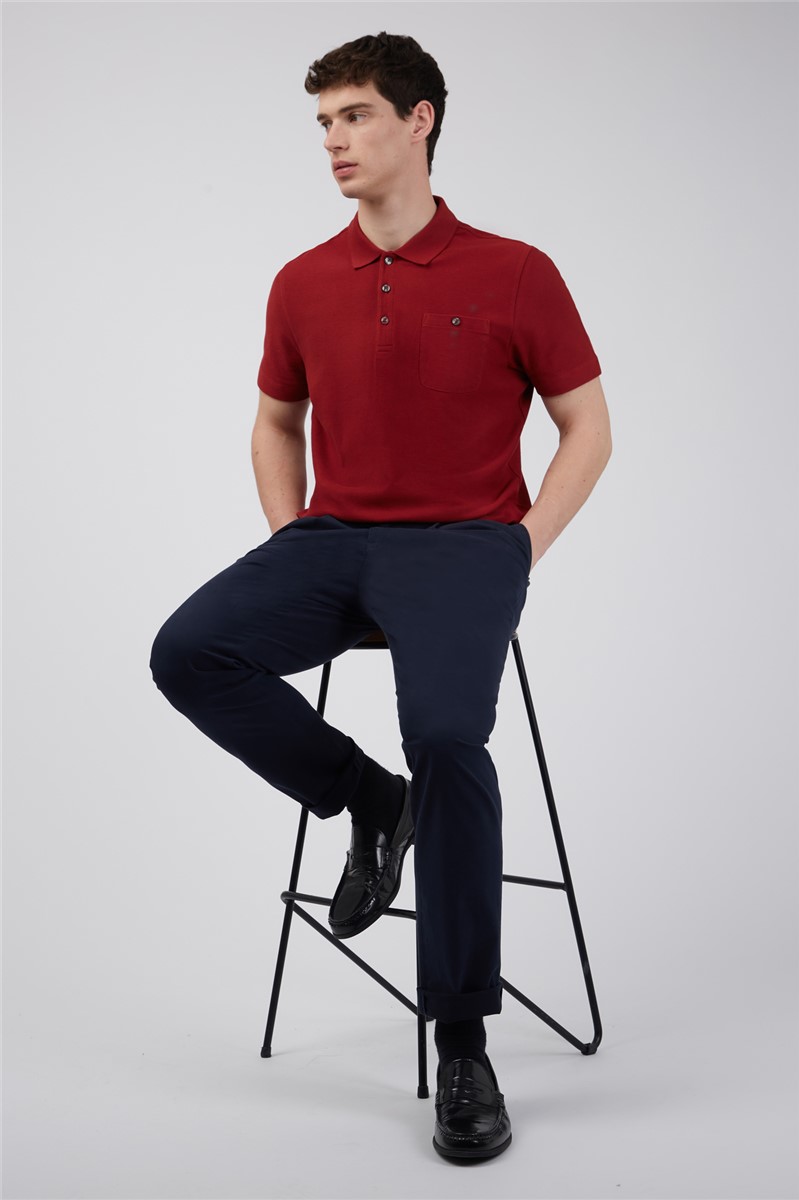  Slim Fit Front Pleat Chinos