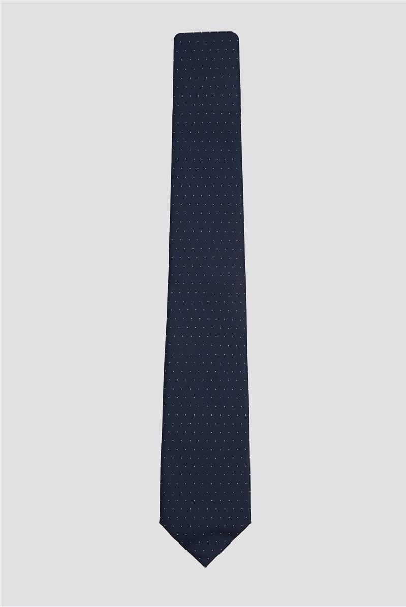 Racing Green Navy Micro Spot Tie