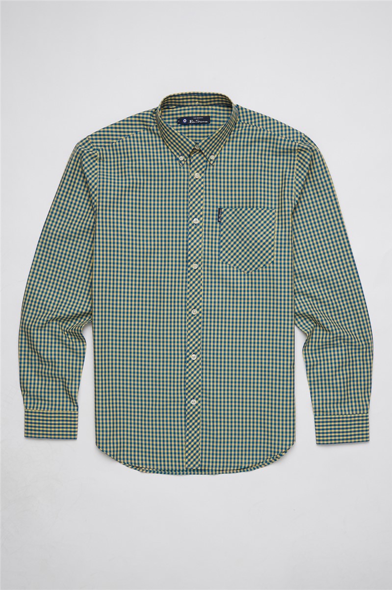  Long Sleeve Gingham Shirt