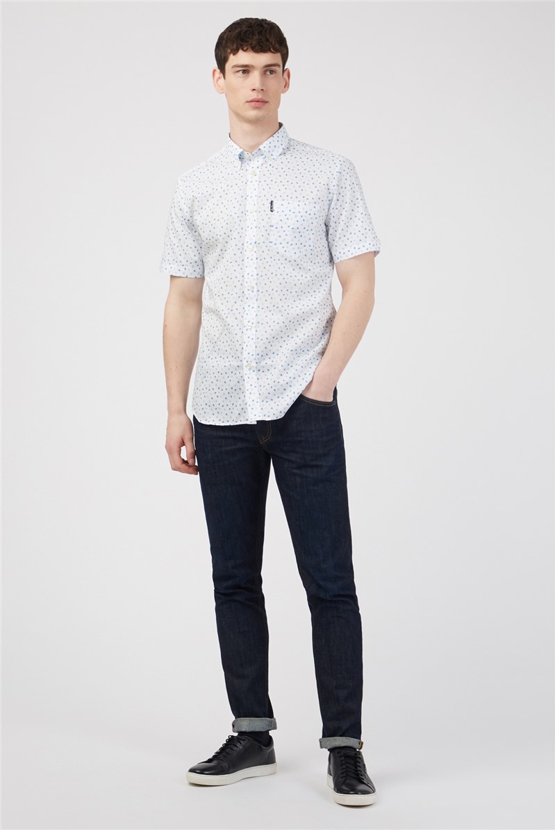  Short Sleeve Micro Print Shirt