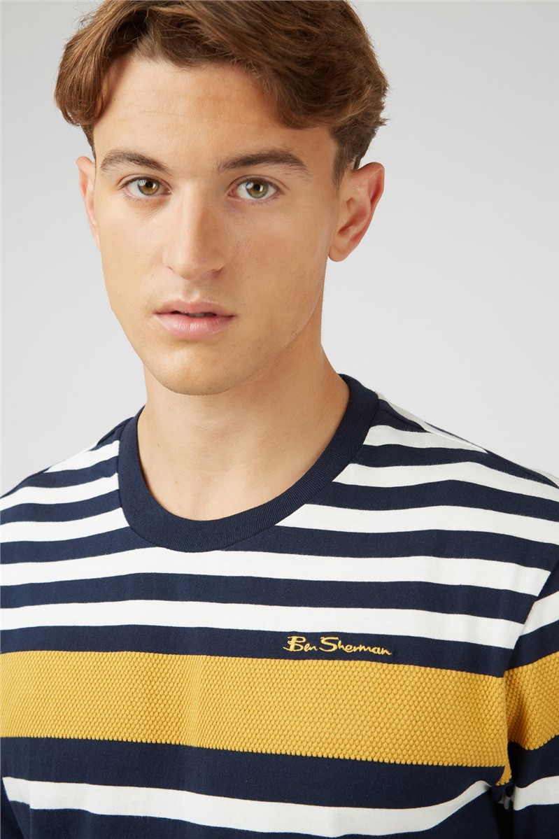 Ben Sherman Engineered Stripe T-Shirt