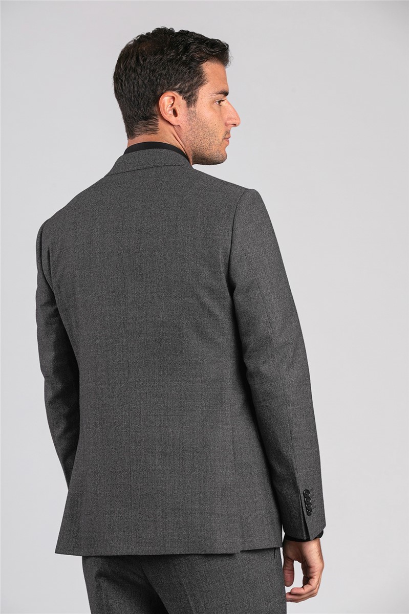  Tailored Fit Dark Grey Blazer