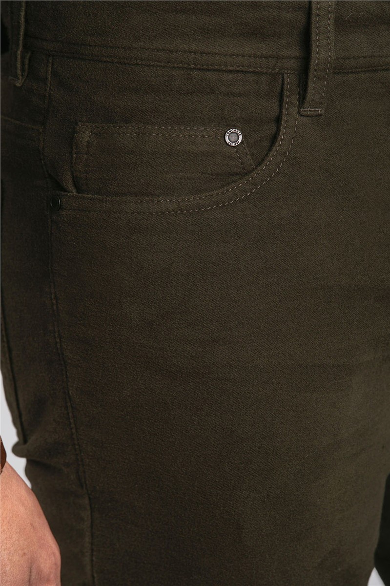  Regular Fit Olive Trousers