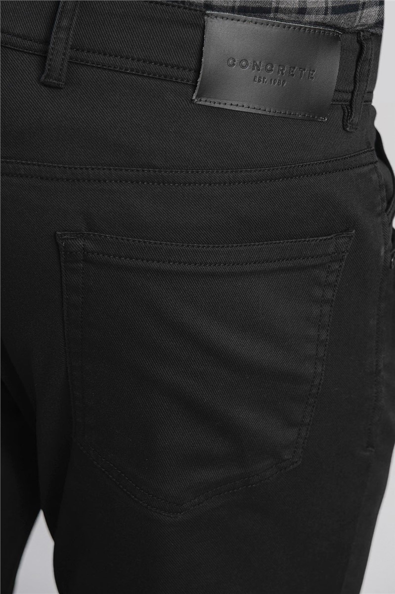  Black 5 Pocket Trousers