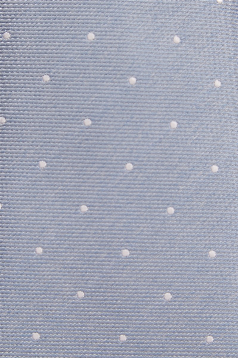  Slim Light Blue Spot Tie