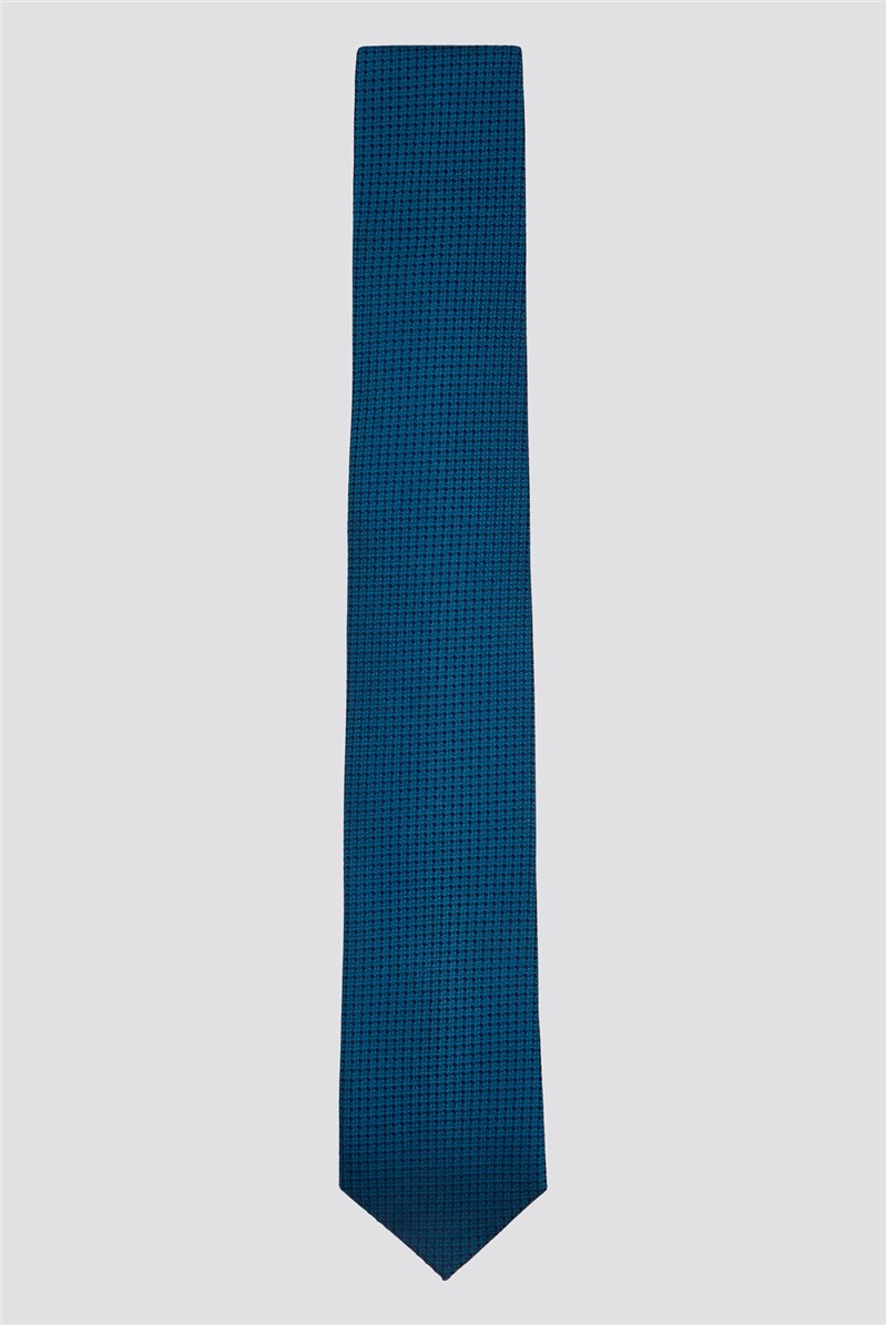  Teal Silk Textured Tie