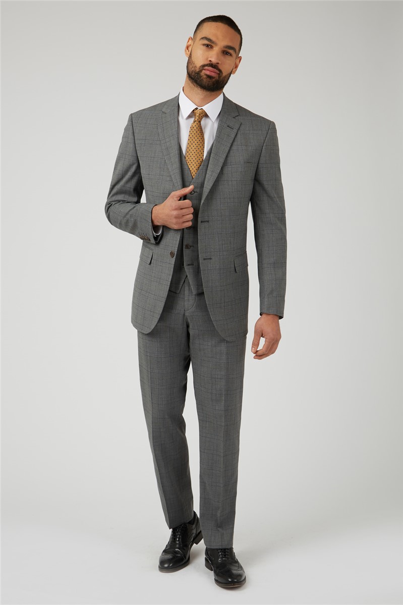 Racing Green Grey With Tan Overcheck Jacket