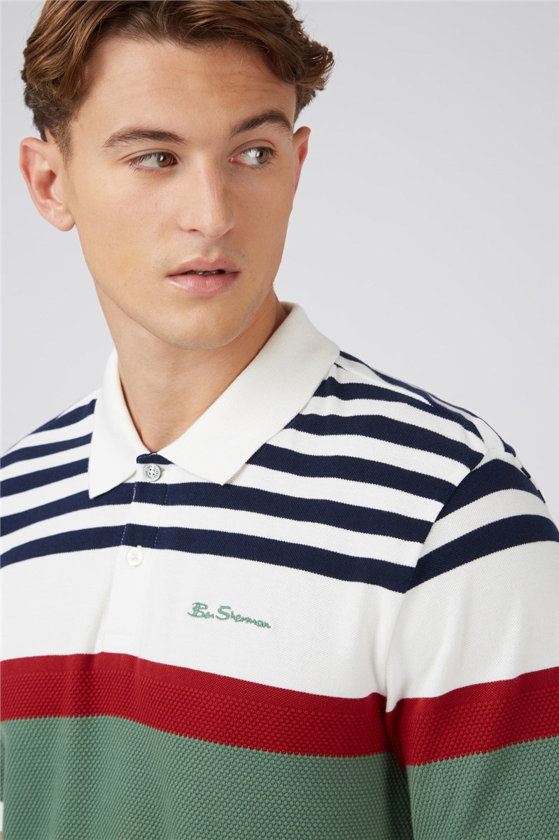   Engineered Stripe Polo