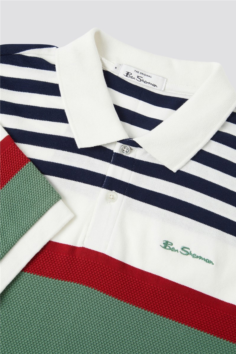   Engineered Stripe Polo