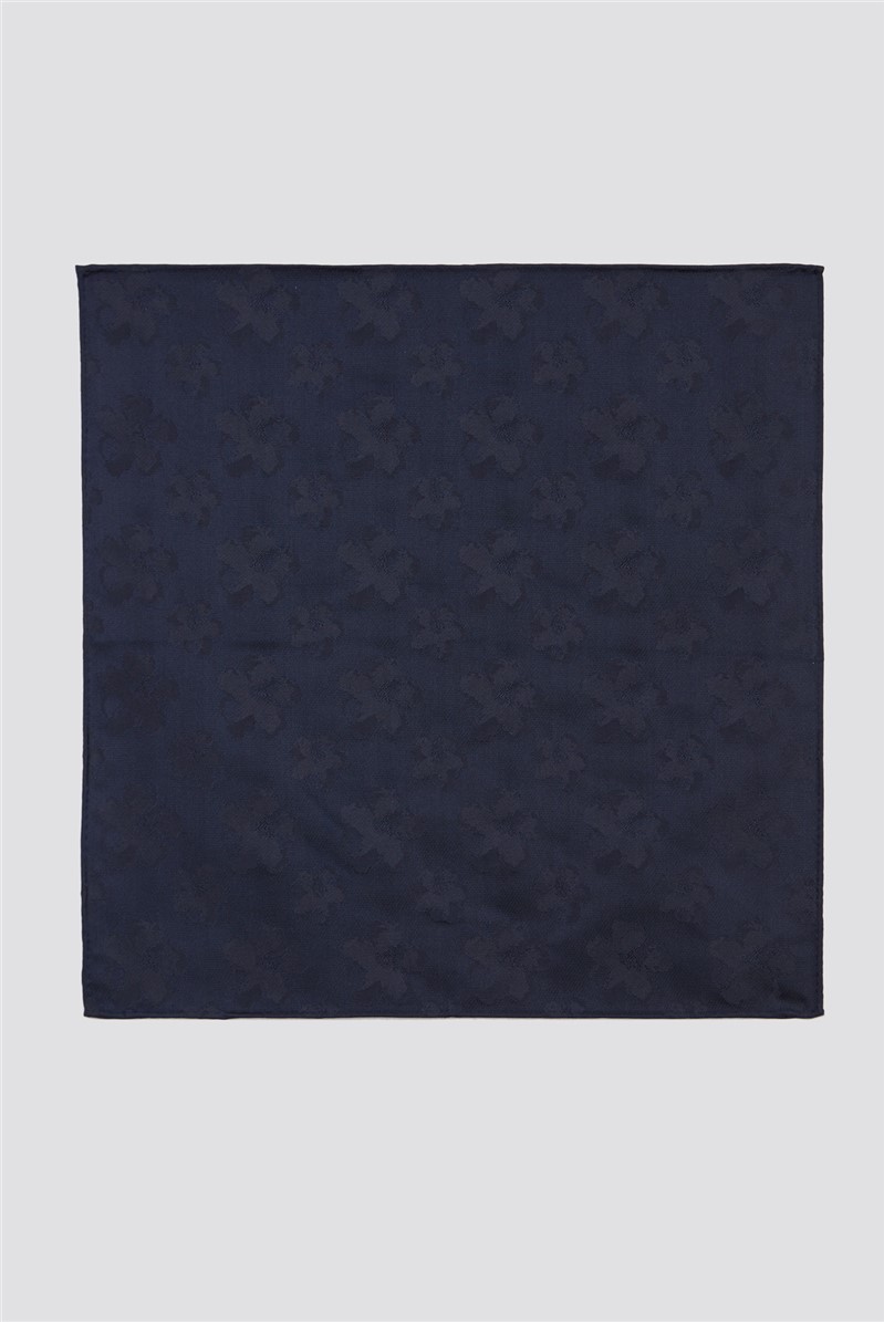  Besquar Navy Pocket Square