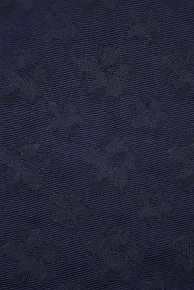  Besquar Navy Pocket Square