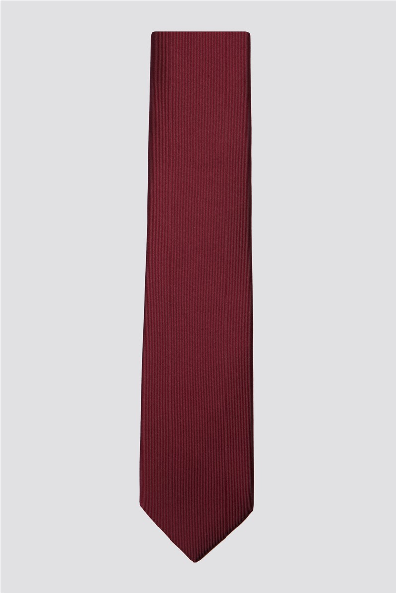 Ted Baker Twill Wine Silk Tie