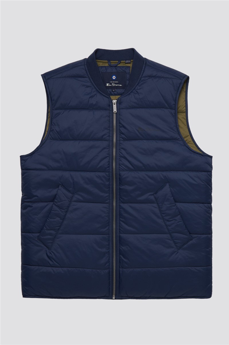 Gilet Ben Sherman Bleu – Taille M – Neuf Avec étiquettes