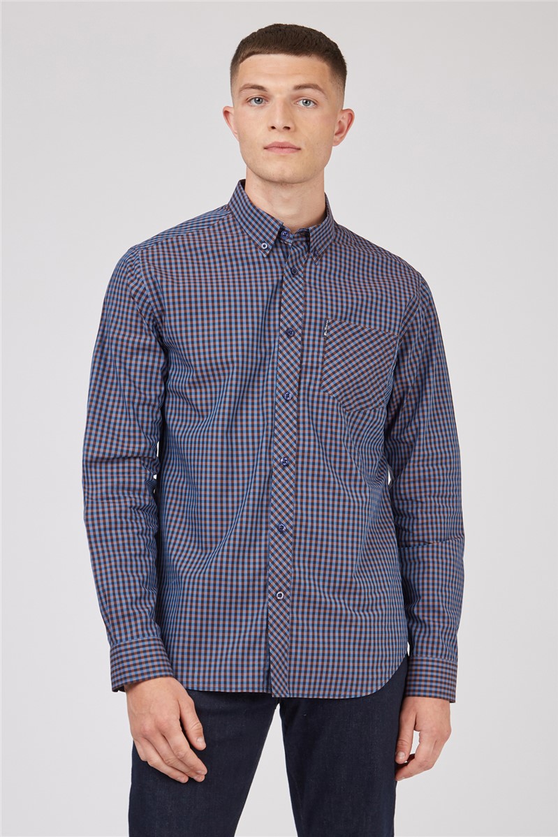 Ben Sherman Long Sleeve Gingham Shirt