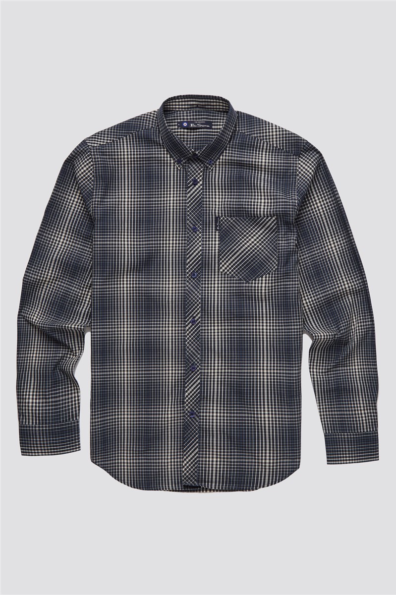 Ben Sherman Long Sleeve Gradient Check Shirt