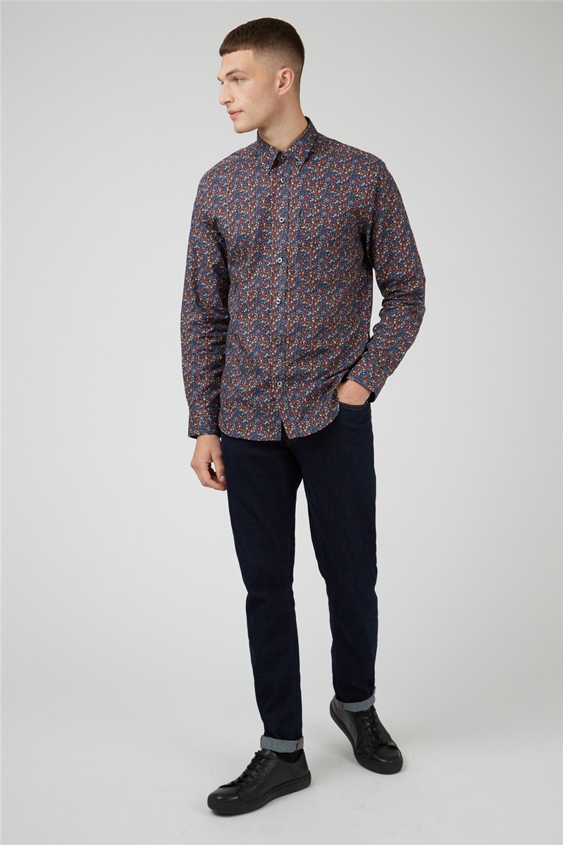  Long Sleeve Multi Floral Shirt