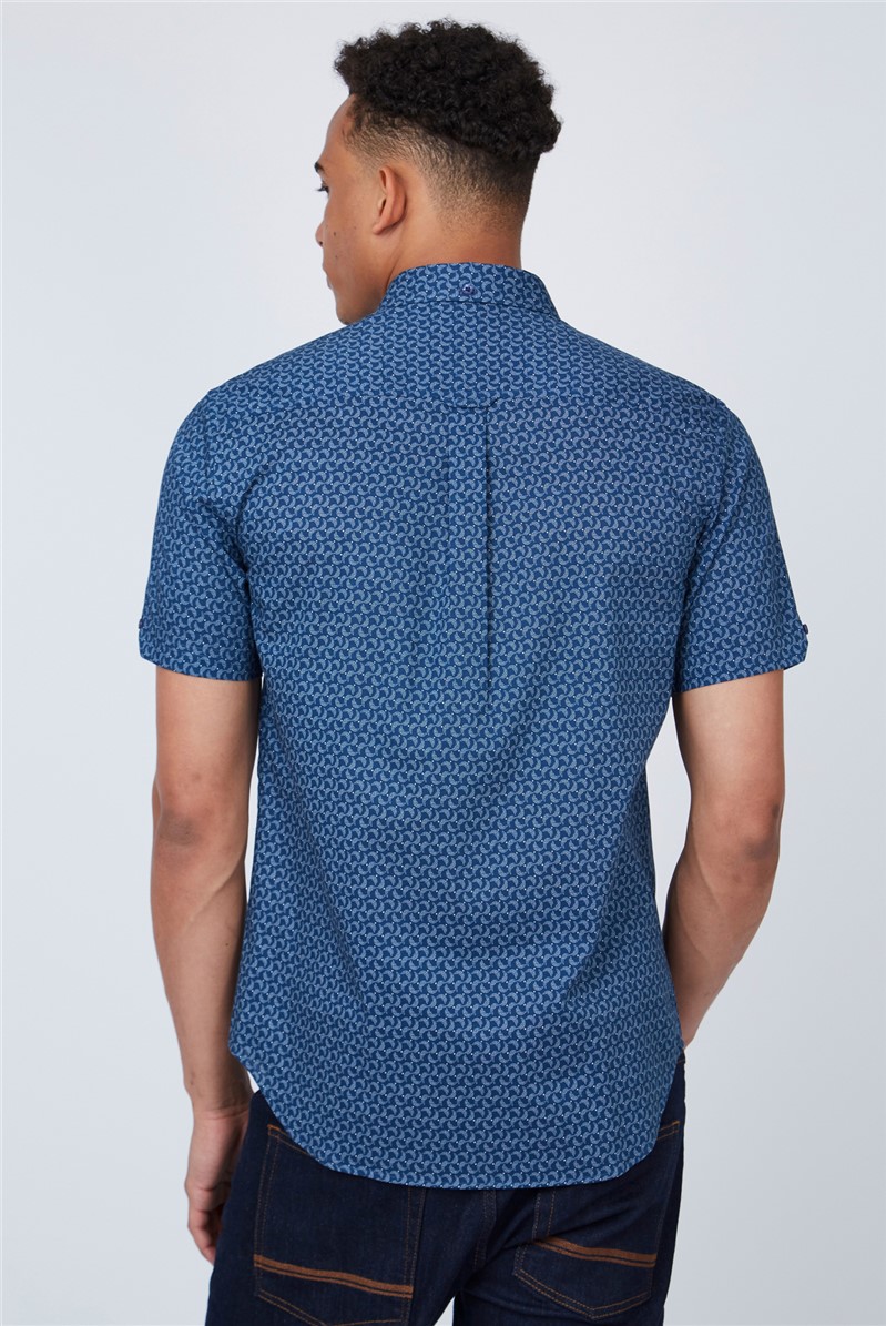 Ben Sherman Short Sleeve Stipple Print Shirt