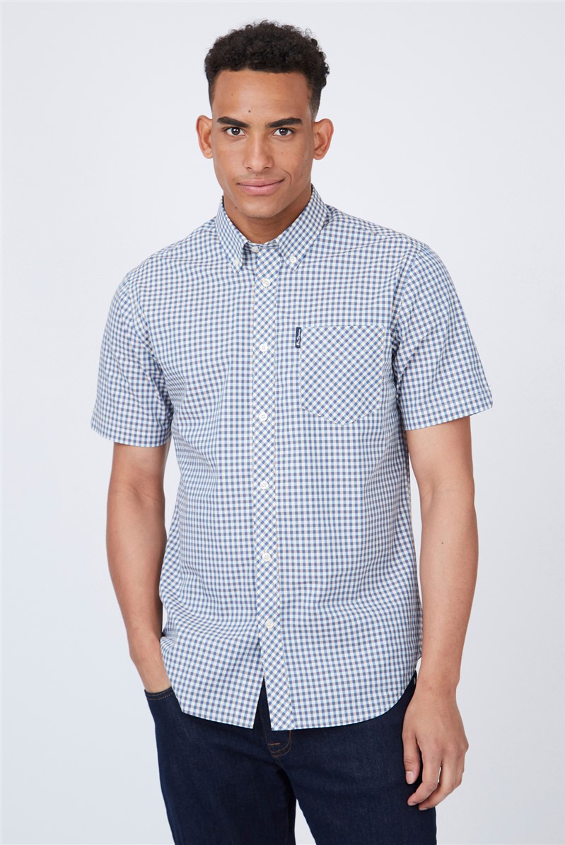 Ben Sherman Short Sleeve Fashion Gingham Shirt