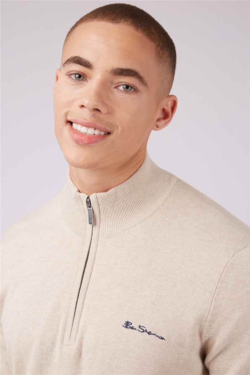 Ben sherman zip outlet sweater