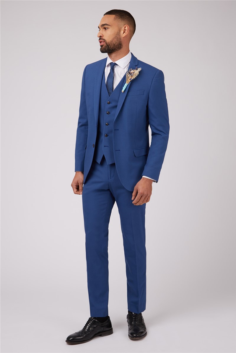  Slim Blue Waistcoat