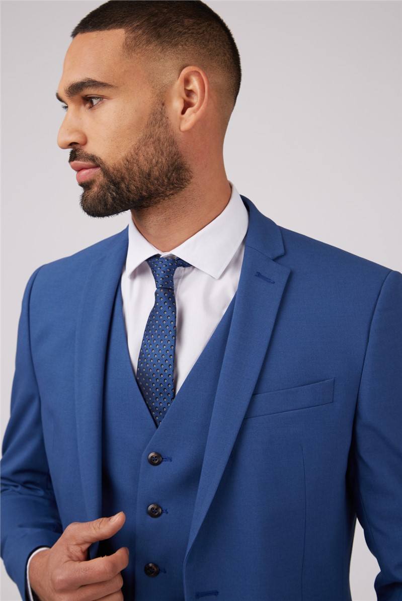  Blue Slim Fit Suit Jacket