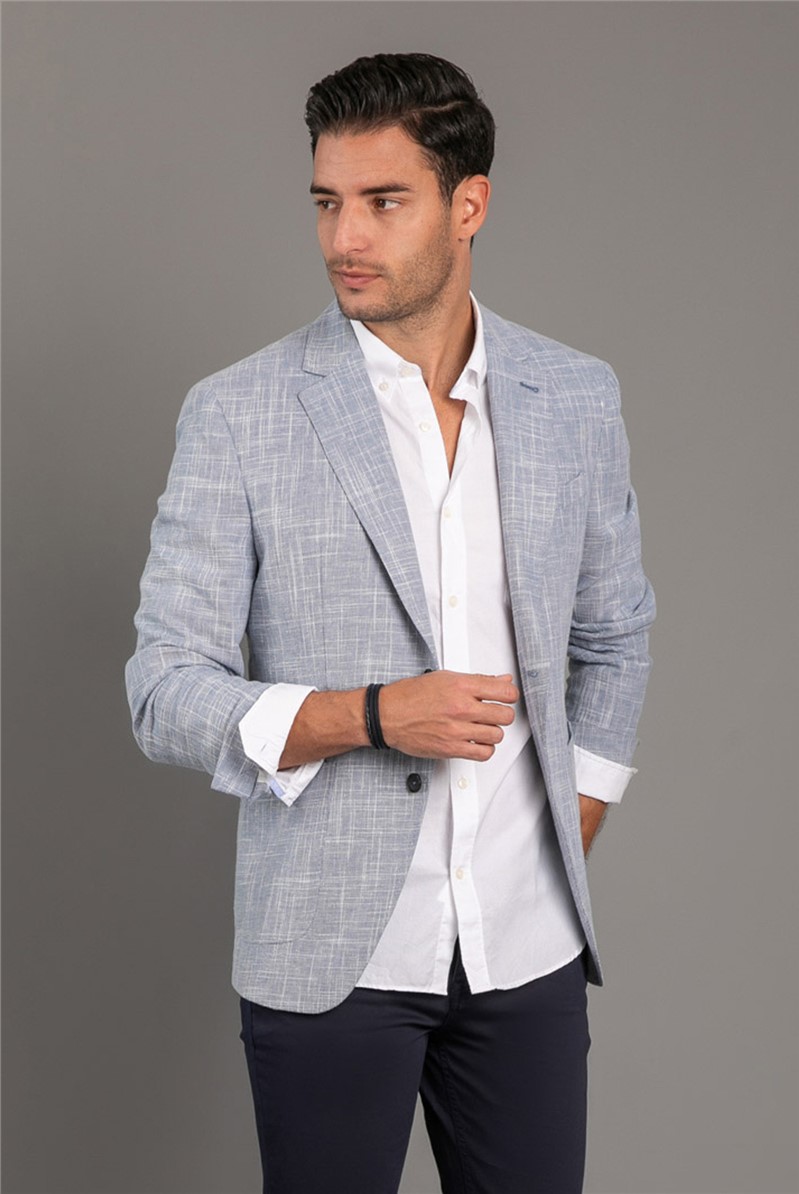  Slim Fit Blue Blazer