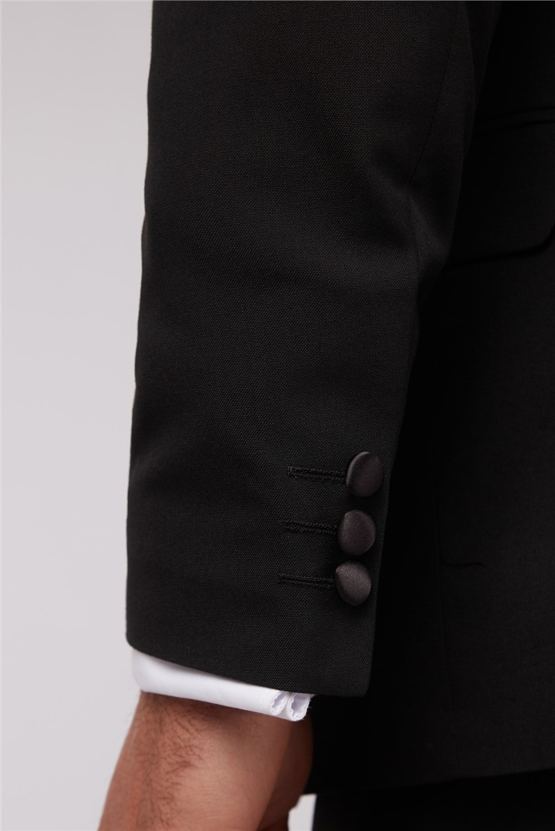  Black Notch Lapel Tailored Fit Tuxedo Jacket