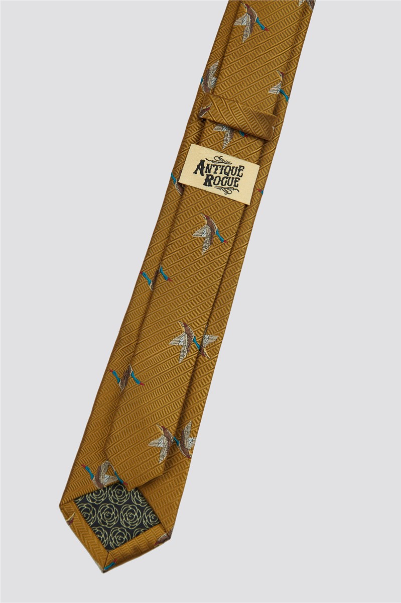 Antique Rogue Gold Bird Tie