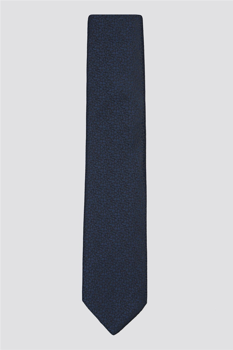 Limehaus Navy Textured Tie