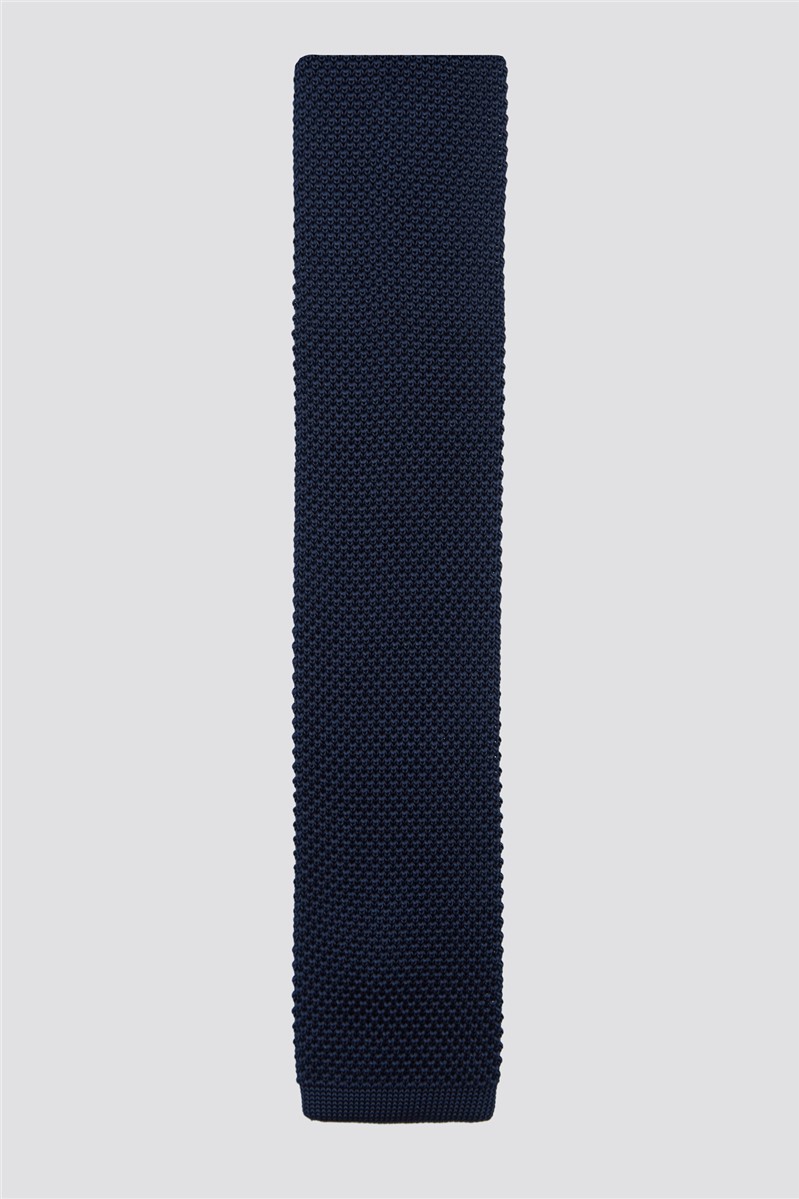  Navy Knitted Tie