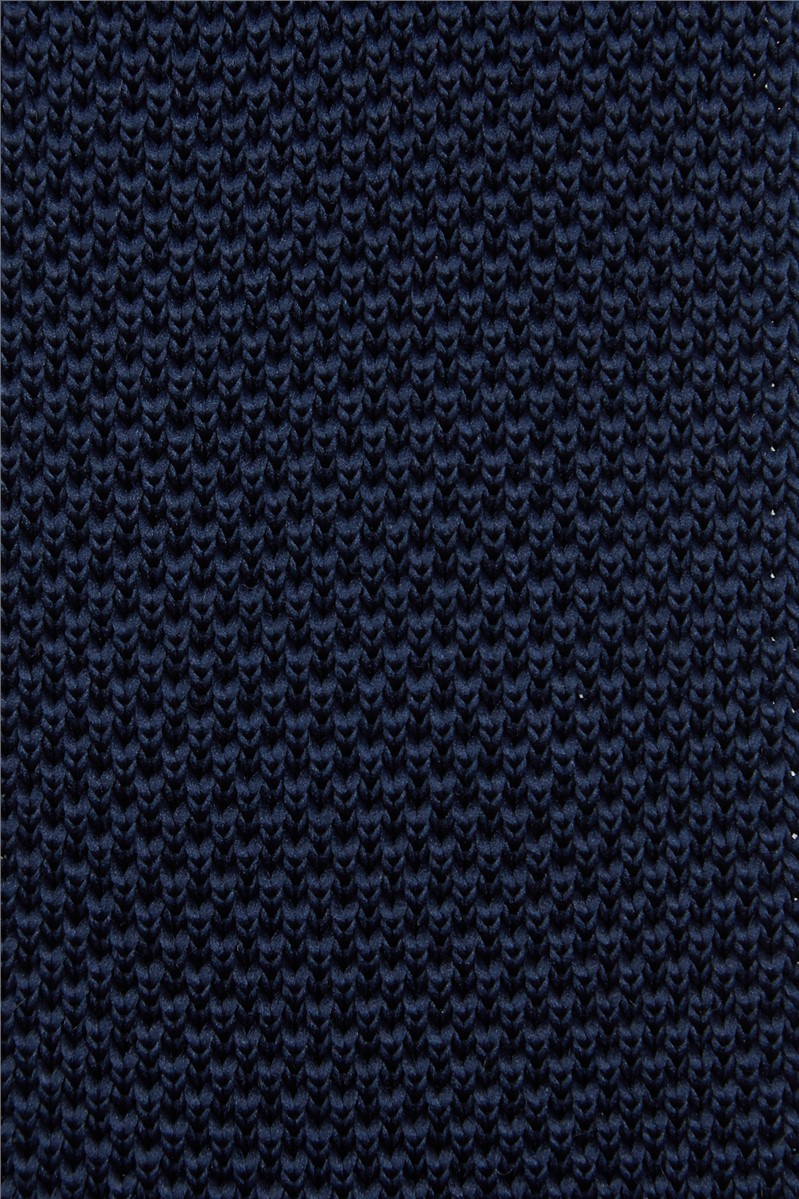  Navy Knitted Tie