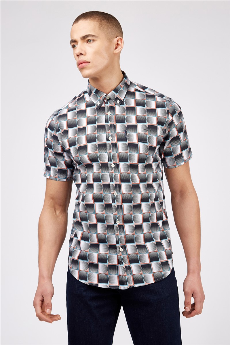  Short Sleeve Archive Print Shirt