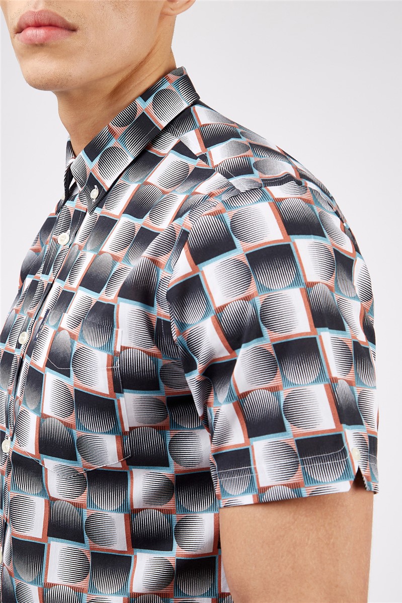  Short Sleeve Archive Print Shirt