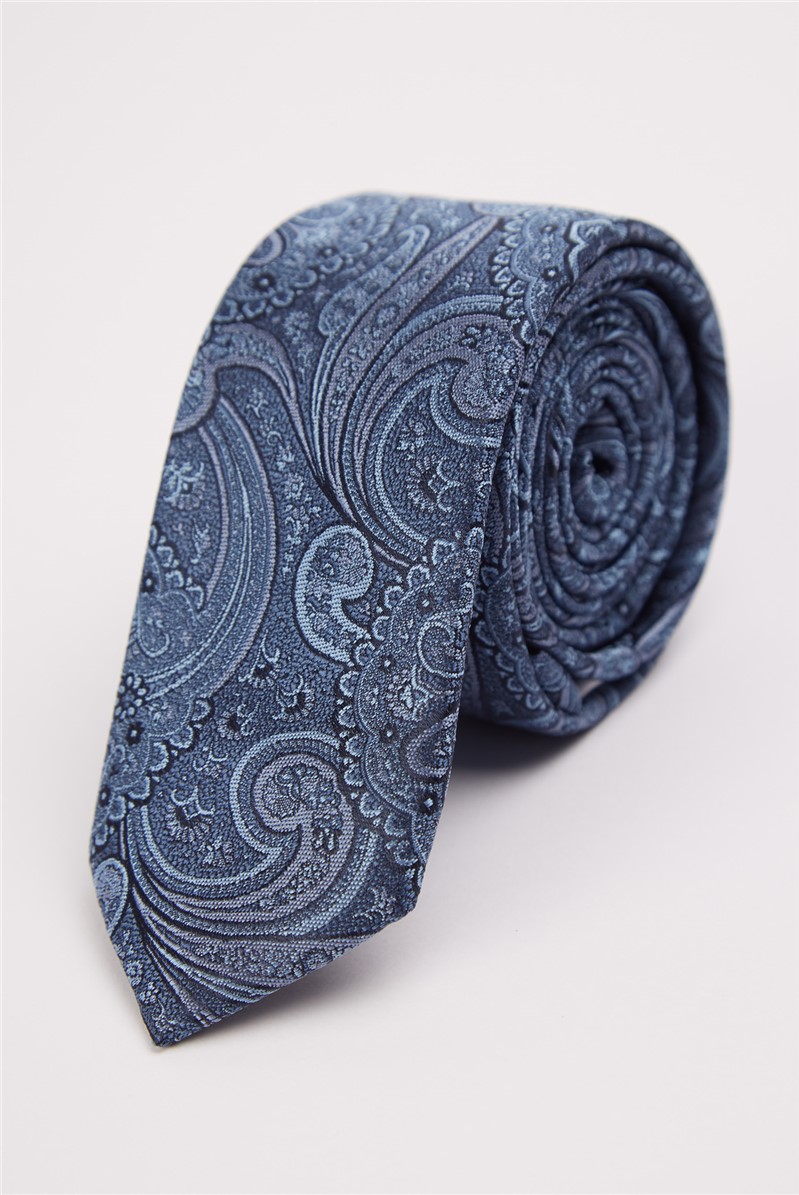  Slim Paisley Jacquard Tie