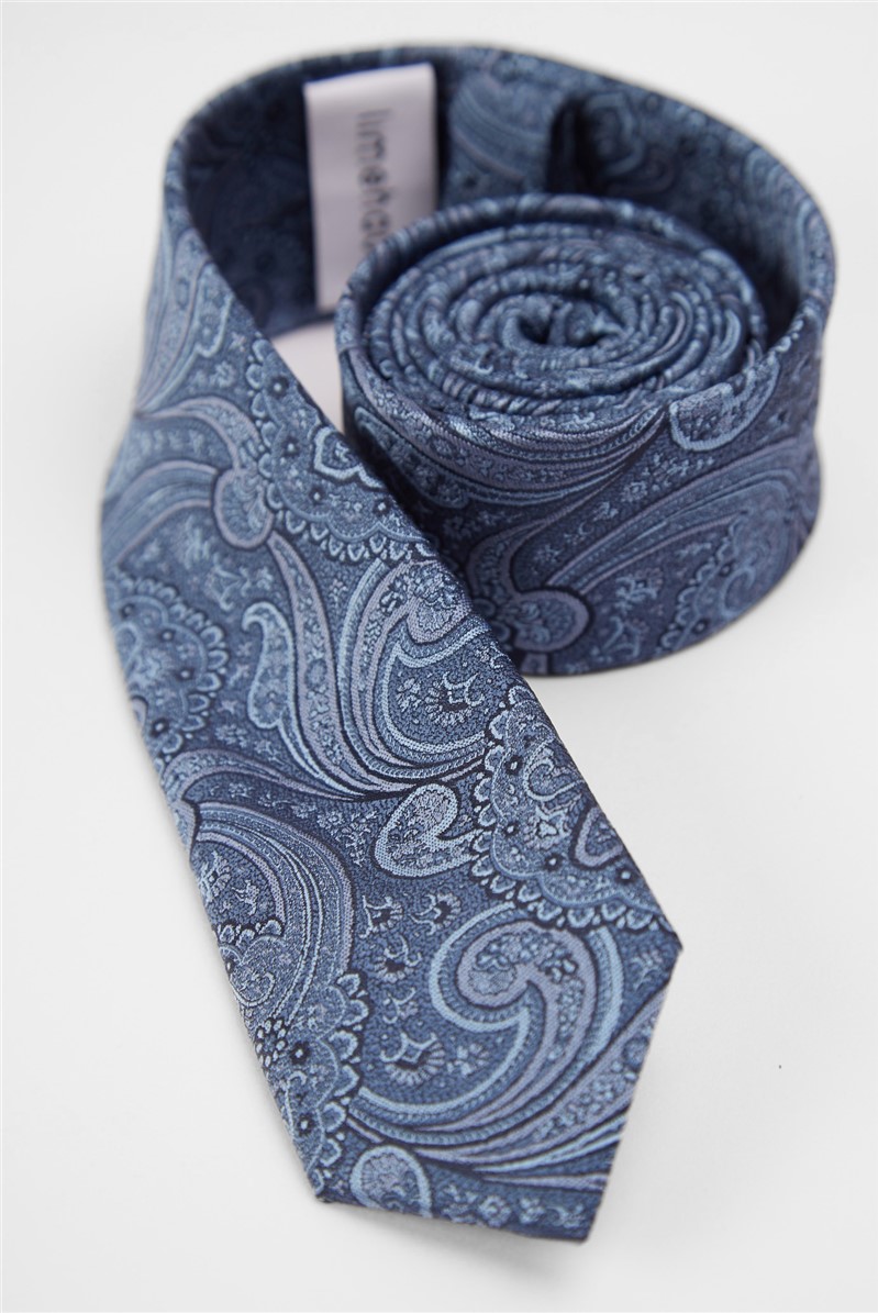  Slim Paisley Jacquard Tie