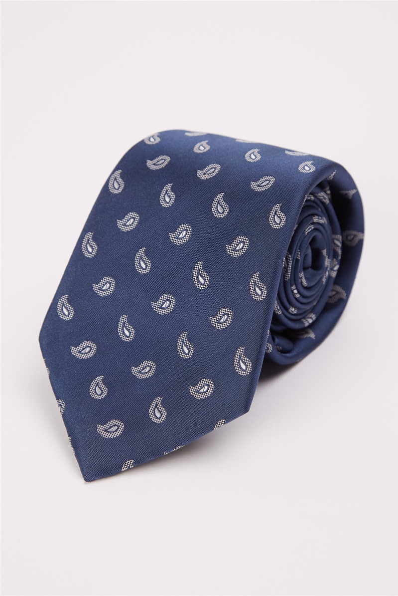  Navy Paisley Tie