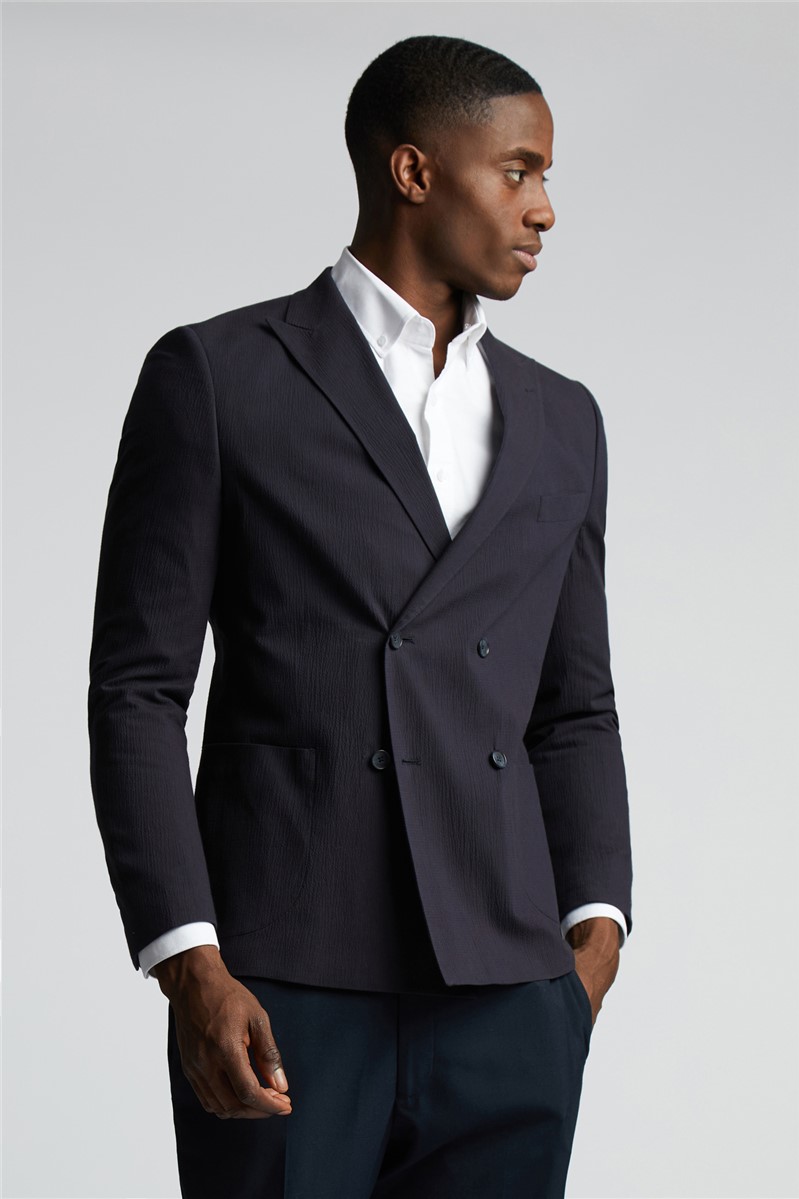  Navy Double Breasted Blazer