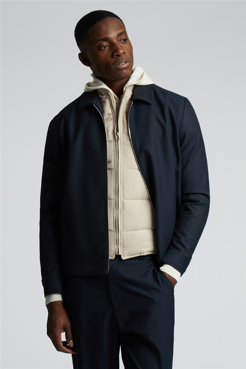  Navy Zip Jacket