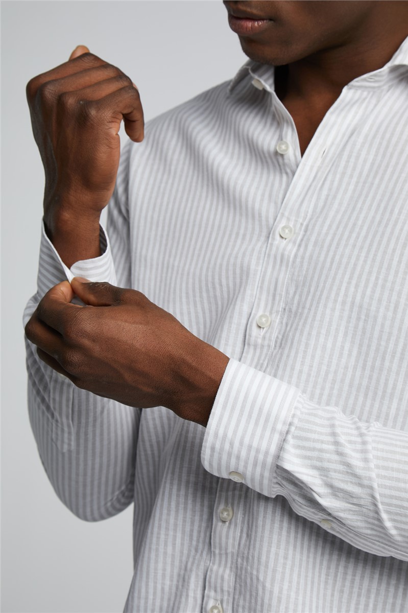  Colour Striped Linen Shirt