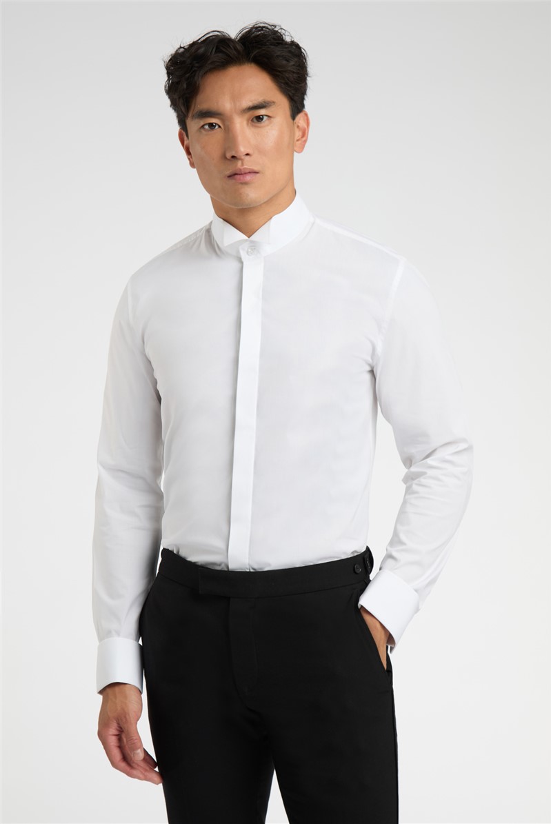  Regular Fit Double Cuff Wing Collar Dress Shirt