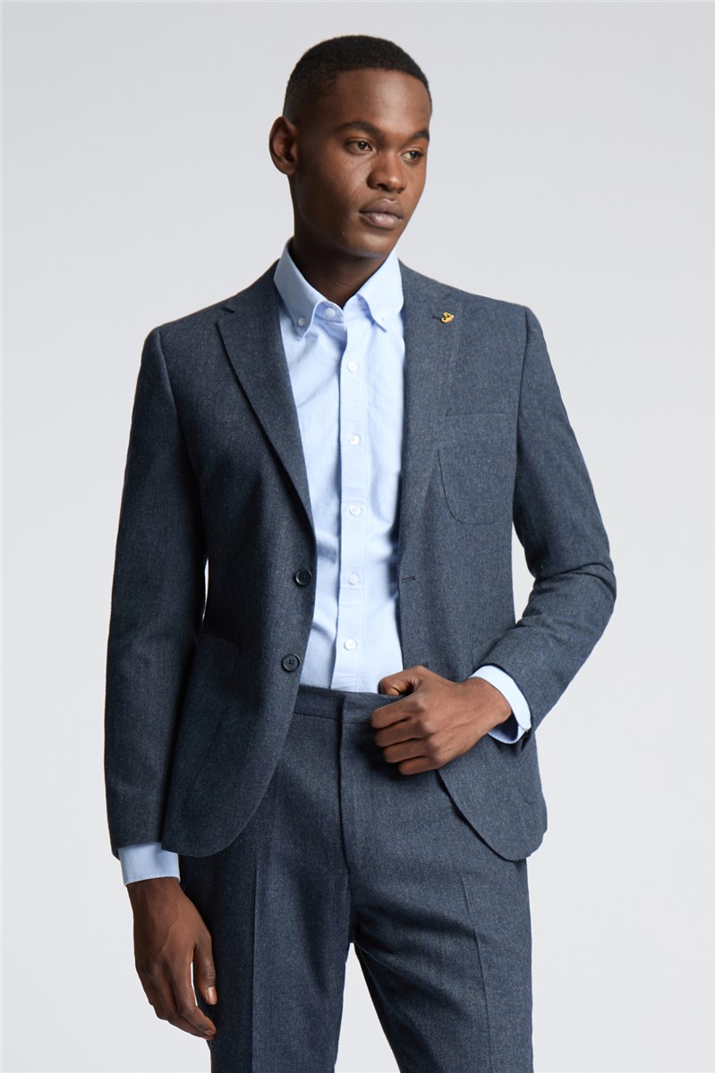  Slim Fit Byers Airforce Blue Flannel Suit