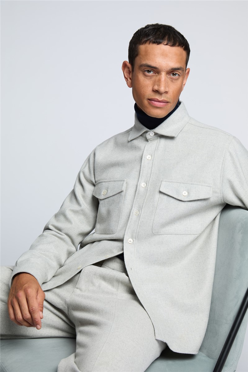  Grey Flannel Long Sleeve Overshirt