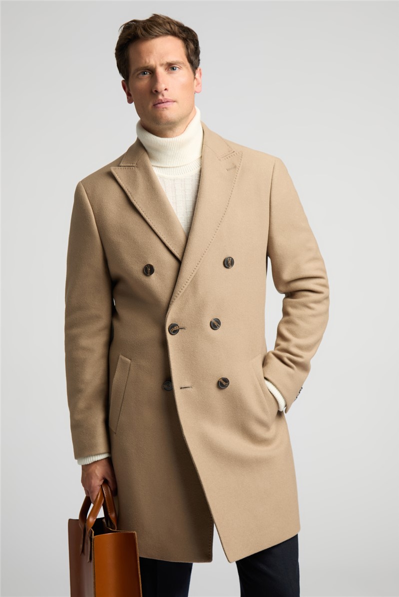 Alexandre of England Men s Oatmeal Overcoat Suit Direct