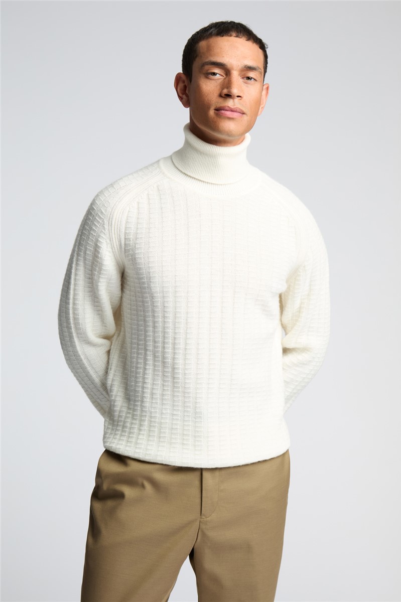 Chunky polo neck jumper on sale