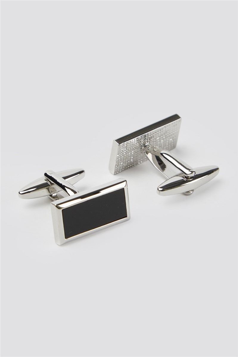  Onyx Rectangle Cufflinks