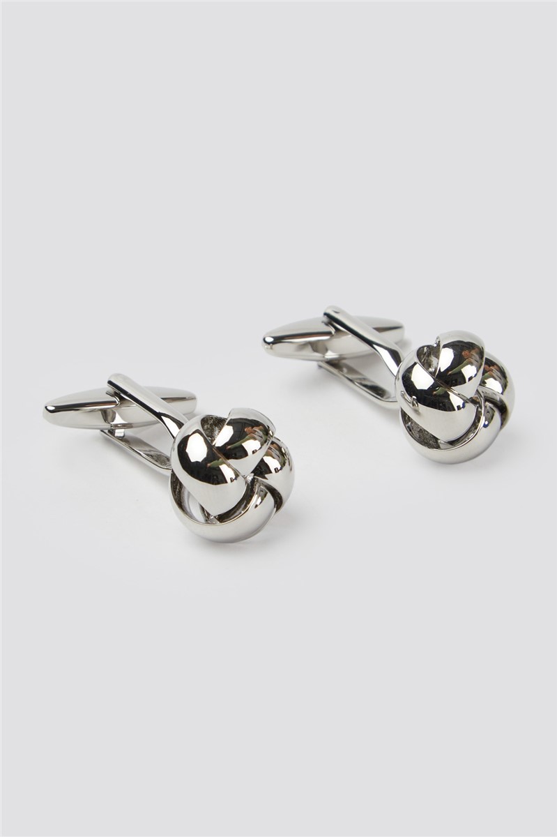  Open Curved Knot Cufflinks