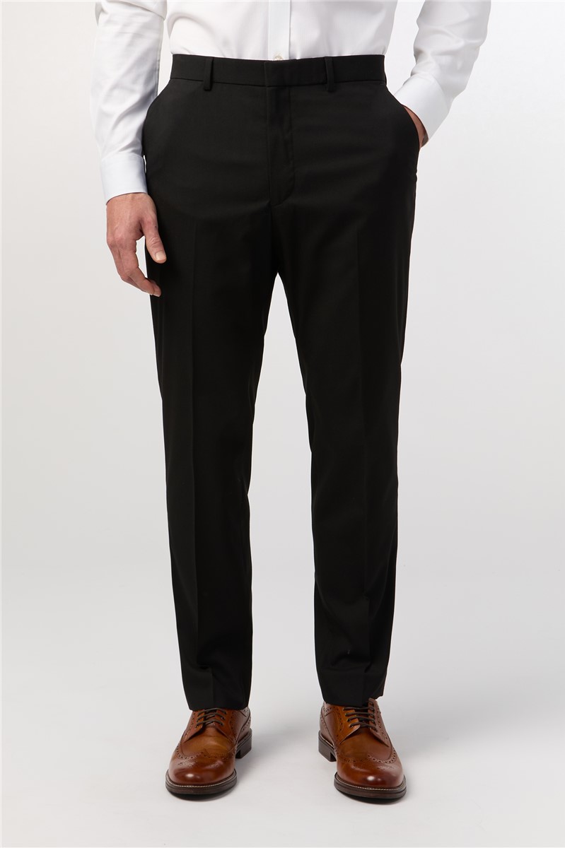  Regular Fit Black Stretch Suit